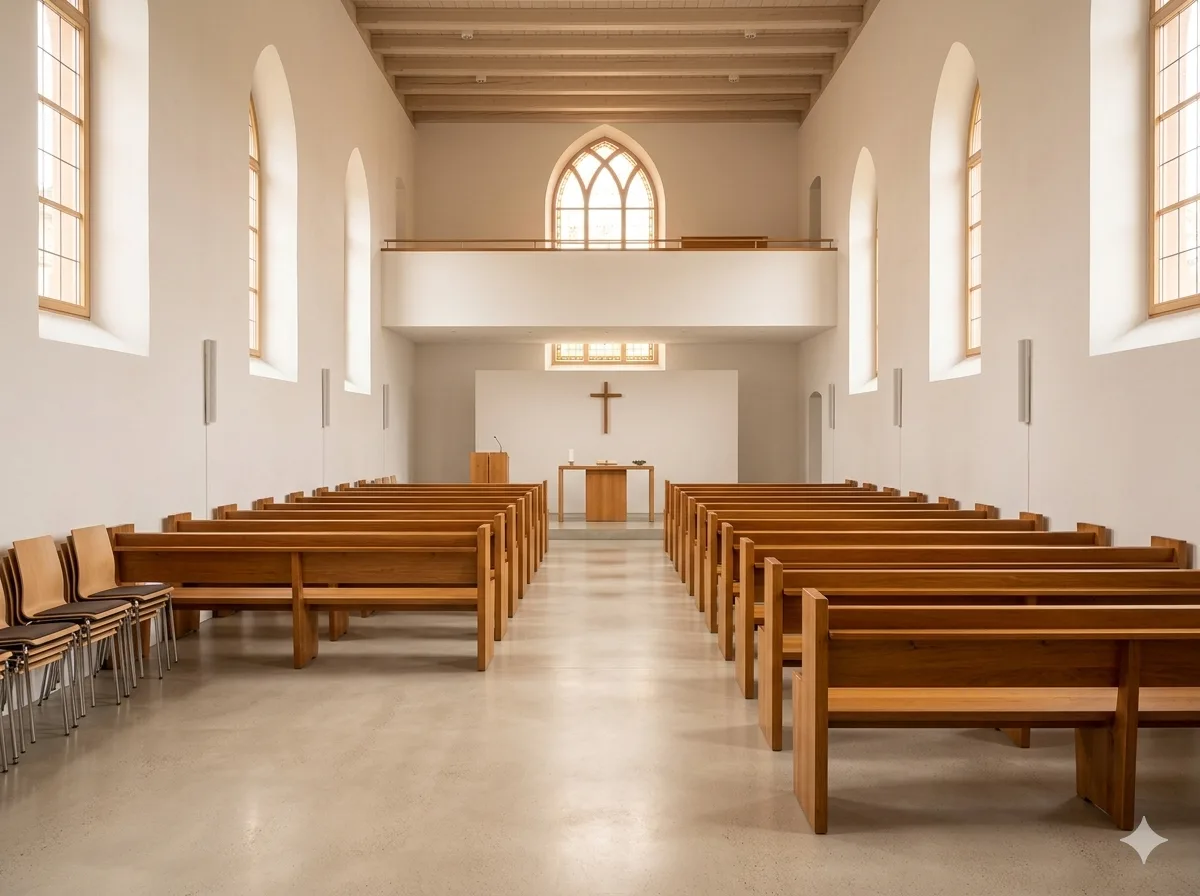 Reinigung von Kirchen und Vereinsgebäuden