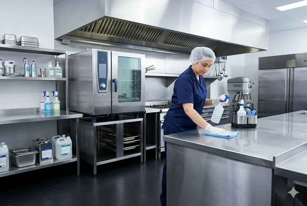 Großküche reinigen: HACCP-konforme Reinigung Schritt für Schritt