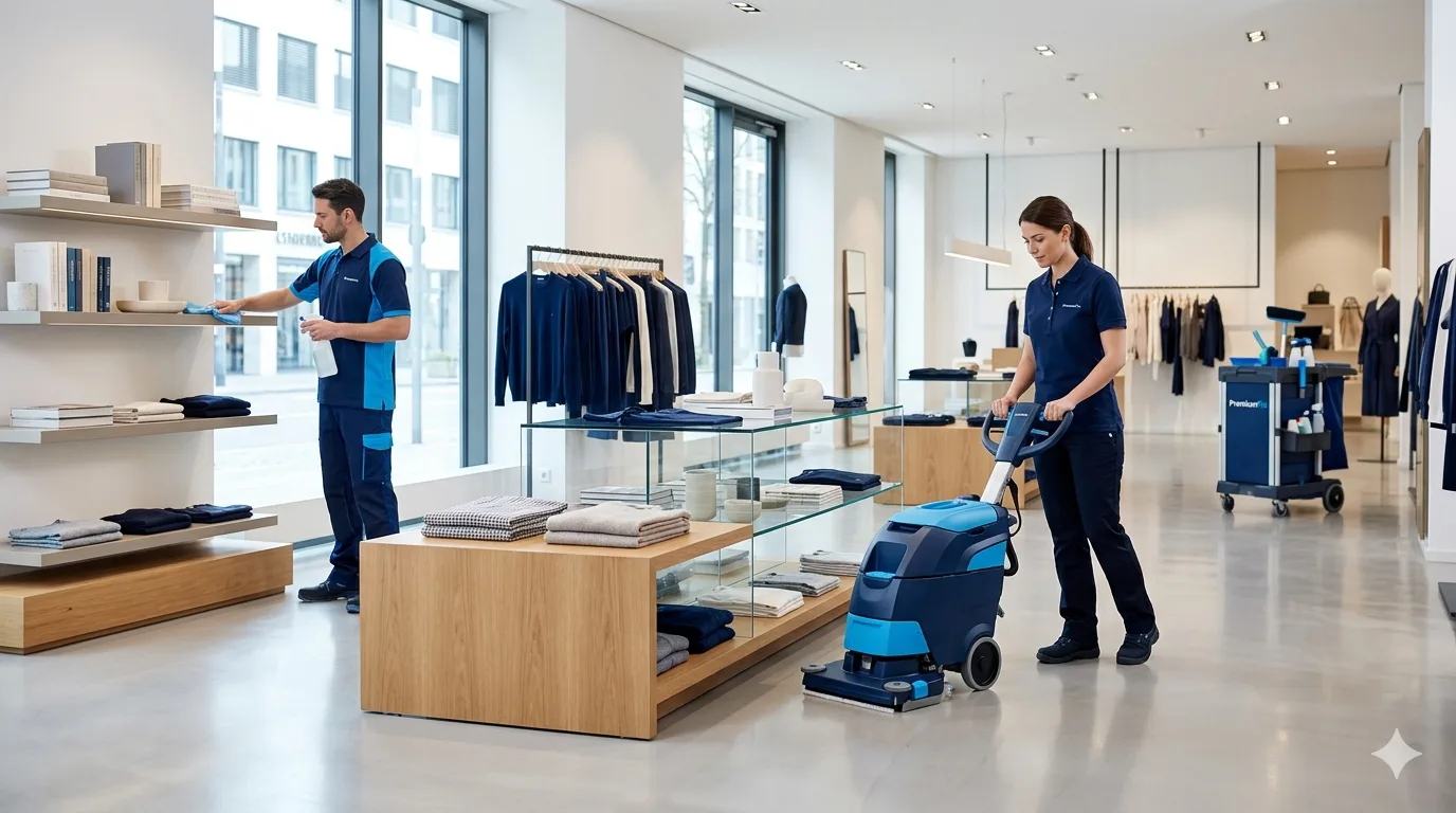 Ladenreinigung: Sauberkeit für Einzelhandel und Showrooms